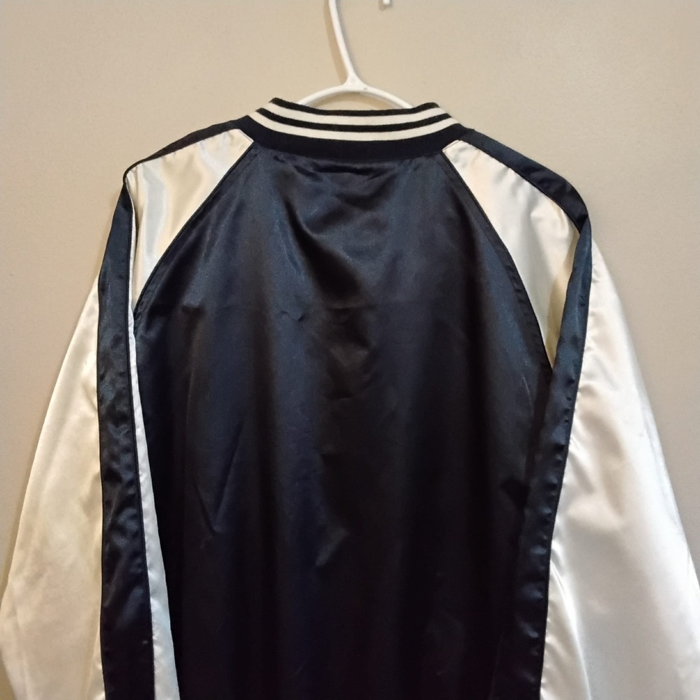 Vintage Penmans Navy White Satin Sukajan Souvenir Bomber Jacket – Size Large EUC - Picture 11 of 12